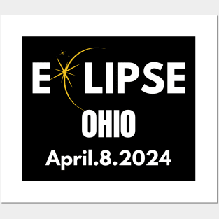 Solar Eclipse 2024 State Ohio Total Solar Eclipse Posters and Art